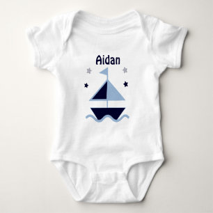 Camisa personalizada de bebê "Náutico/Navegador/