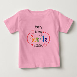 Camisa Personalizada De Bebê, Primo Favorito E Bon