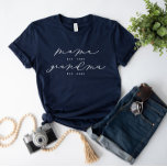 Camisa Personalizada de Caligrafia Mama/Avó<br><div class="desc">Estamos sempre a adicionar novas designs diariamente!</div>