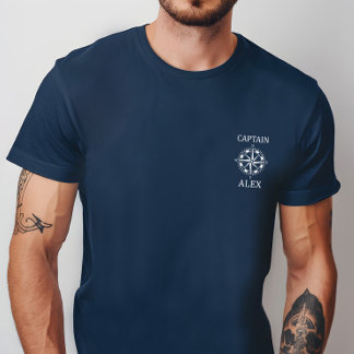 Camisa Personalizada de Capitão com Bússola Náutic