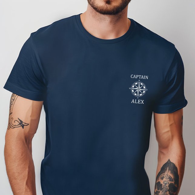 Camisa Personalizada de Capitão com Bússola Náutic (Criador carregado)