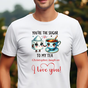 Camisa Personalizada de Citação de Amor de Aliment