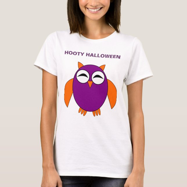 Camisa Personalizada De Coruja De Halloween (Frente)