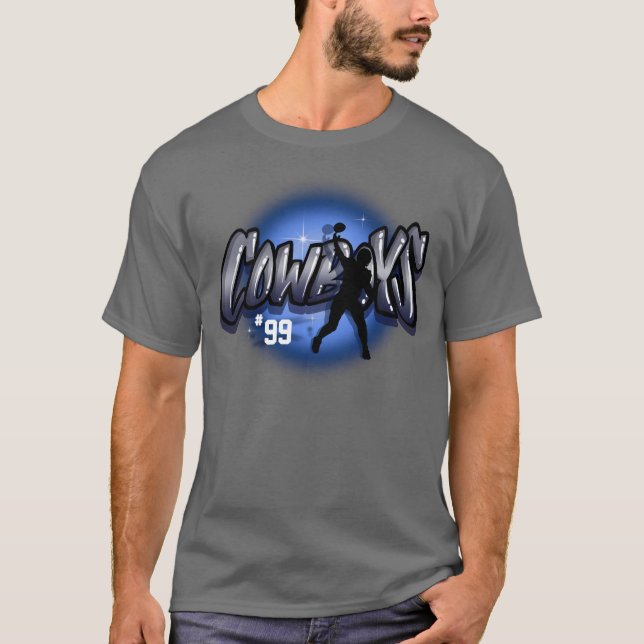 Camisa personalizada de cowboys da Airpush (Frente)
