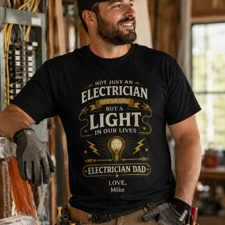Camisa Personalizada de Eletricista Pai