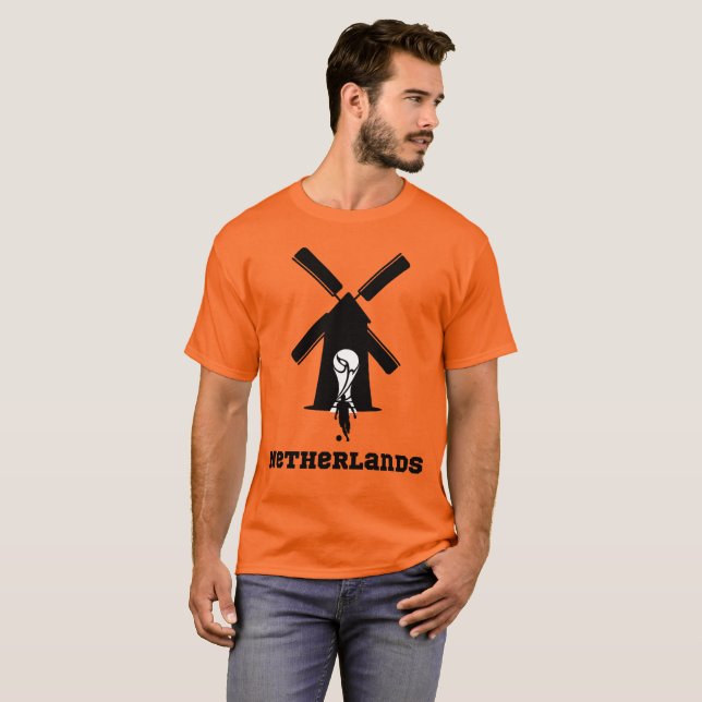 Camisa Personalizada de Futebol da Holanda para Fã (Frente Completa)