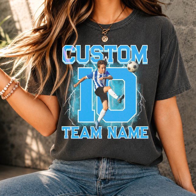 Camisa personalizada de futebol, número personaliz (Criador carregado)