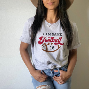 Camisa Personalizada de Futebol Vermelho Cinza par