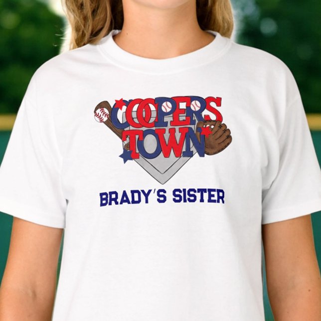 Camisa Personalizada de Irmã de Cooperstown Patrió (Criador carregado)