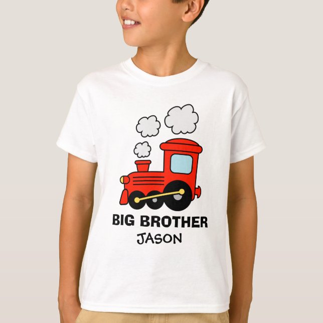 Camisa personalizada de irmão mais velho | Trem de (Frente)