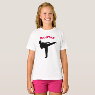 Camisa Personalizada de Karate para Menina