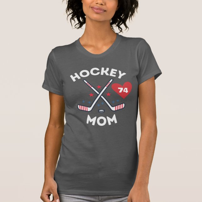 Camisa Personalizada de Mãe de Hockey com Número d (Frente)