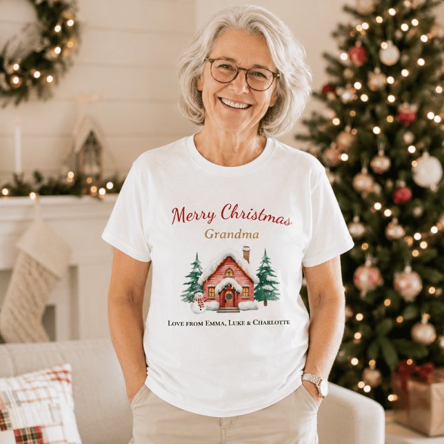 Camisa Personalizada de Natal para Avó Presente (Criador carregado)