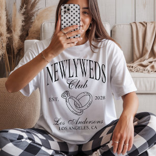 Camisa Personalizada de Noiva e Noivo, Camiseta de