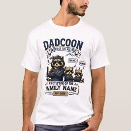 Camisa Personalizada de Pai Mapache Dadcoon para 2