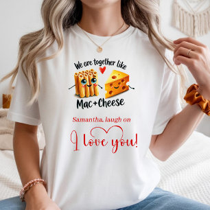 Camisa Personalizada de Presente do Dia dos Namora