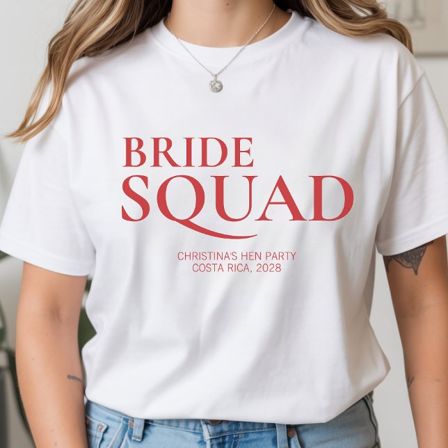 Camisa Personalizada de Presente para a Equipe da  (personalized bridal shower gift, bride friends matching shirts, minimalist bachelorette shirt,)