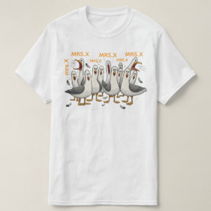Camisa Personalizada de Professor com Gaivotas, Ca