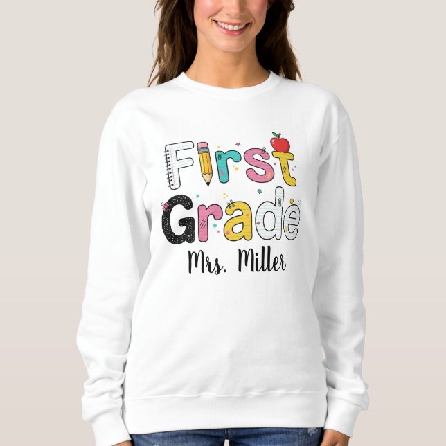 Camisa Personalizada de Professor do Primeiro Ano, (Frente)