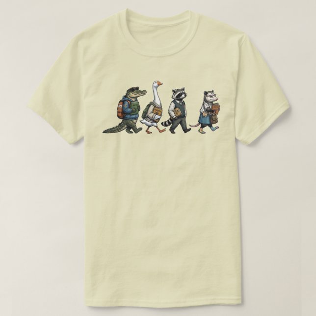 Camisa Personalizada de Volta às Aulas Equipe de A (Frente do Design)