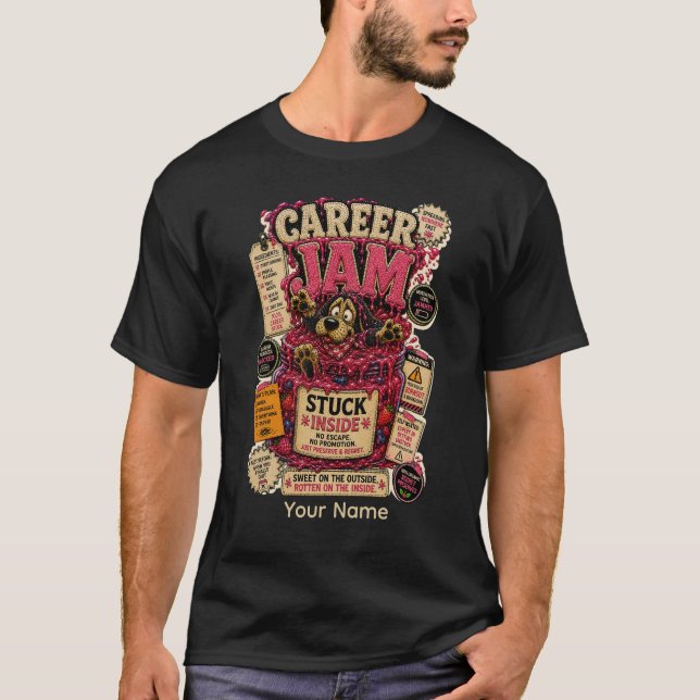Camisa Personalizada Divertida 'Career Jam' para o (Frente)