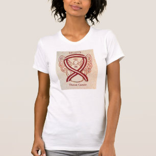 Camisa personalizada do anjo da fita de sensibiliz