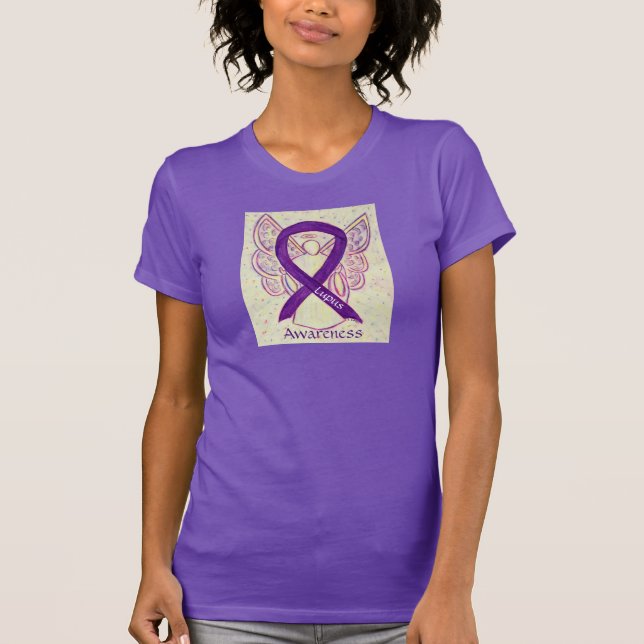 Camisa Personalizada do Anjo da Fita Roxa para Sen (Frente)