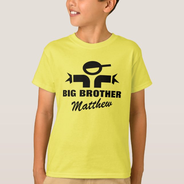 Camisa personalizada do big brother t para o irmão (Frente)