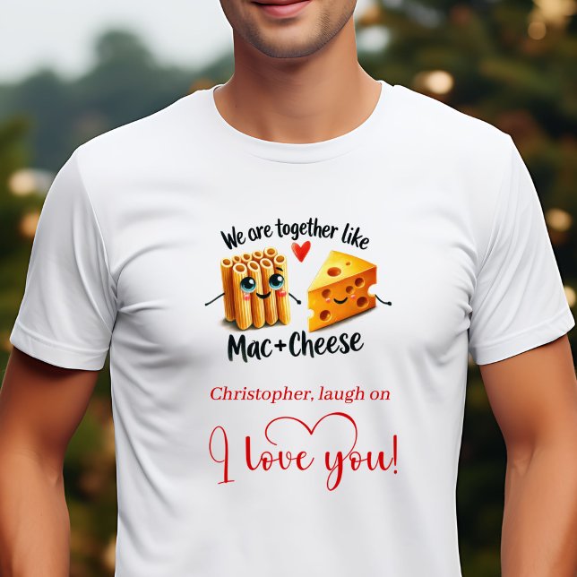 Camisa Personalizada do Dia dos Namorados com Comi (Funny Food Love Gift Personalized Valentine T-Shirt)