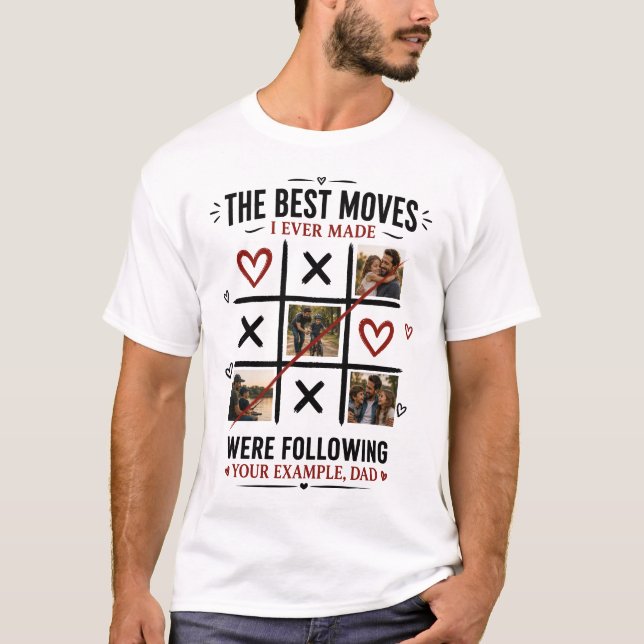 Camisa Personalizada do Dia dos Pais com Foto | Pa (Frente)