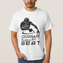 Camisa personalizada do DJ - escolha estilo e cor