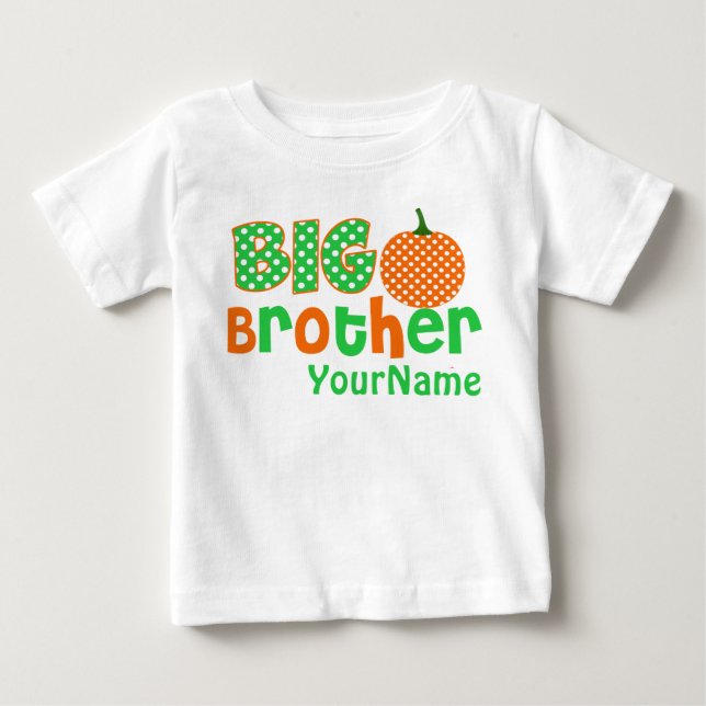 Camisa Personalizada Do Grande Irmão Pumpkin (Frente)