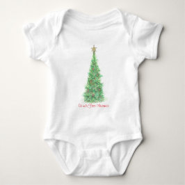 Camisa personalizada do primeiro Natal do bebê