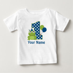 Camisa personalizada do Sapo primeiro aniversario