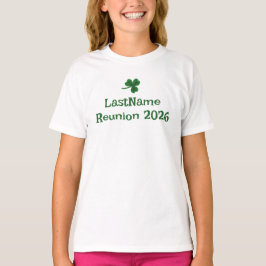 Camisa personalizada do seu clã irlandês Shamrock 