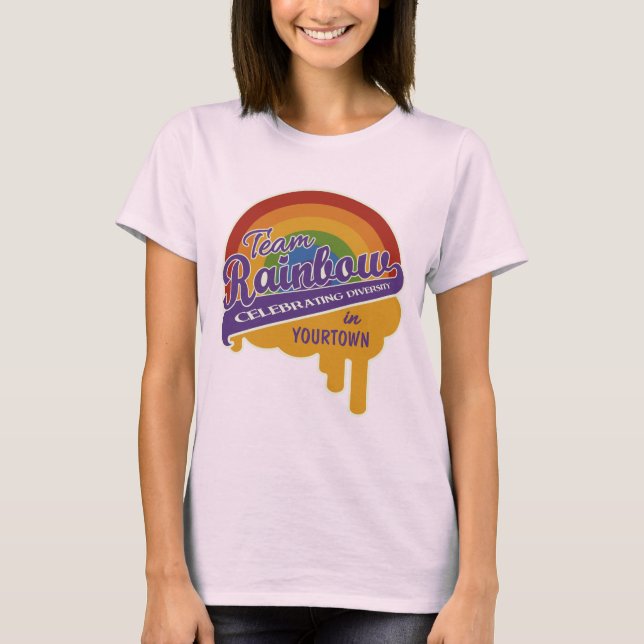 Camisa personalizada do Team Rainbow (Frente)