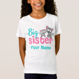 Camisa personalizada gato do gatinho da irmã mais