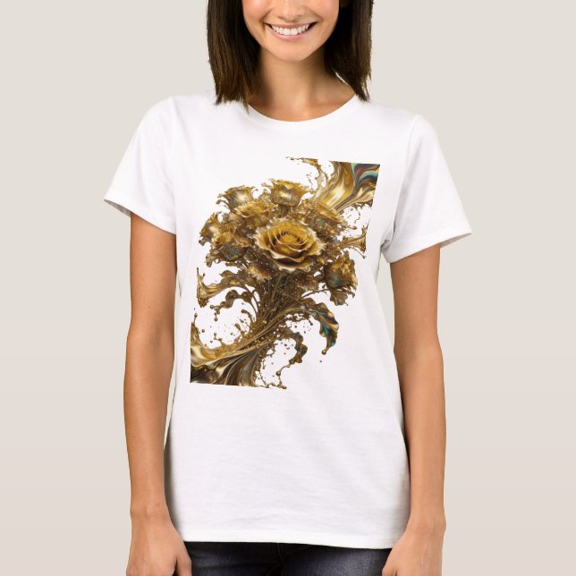 Camisa Personalizada GOLDEN ROSES Clean Gold (Frente)