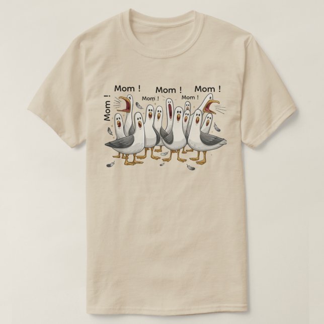 Camisa Personalizada Mãe Mãe Mãe - Camisa Engraçad (Frente do Design)