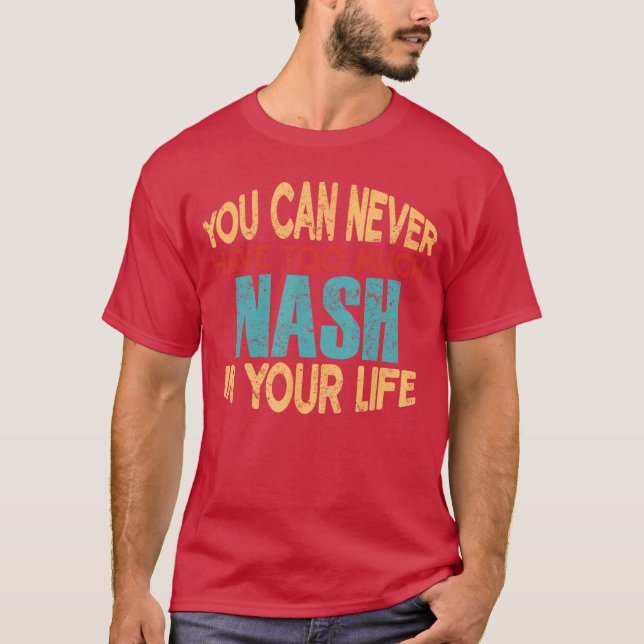 Camisa Personalizada Nash Engraçada Item de Piada  (Frente)