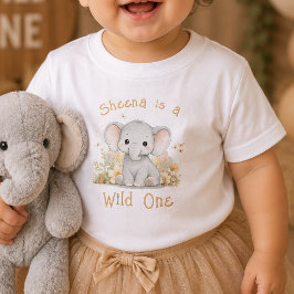 Camisa Personalizada Nome Selvagem Um 1º Aniversár