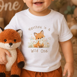 Camisa Personalizada Nome Selvagem Um Aniversário