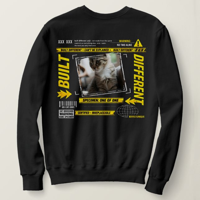 Camisa Personalizada para Gato Amante Introvertido (Verso do Design)