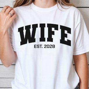 Camisa Personalizada para Recém-Casados, Presente 