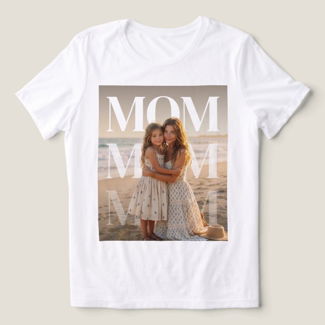 Camisa Personalizada PhotoPop Mamãe (Design frontal)