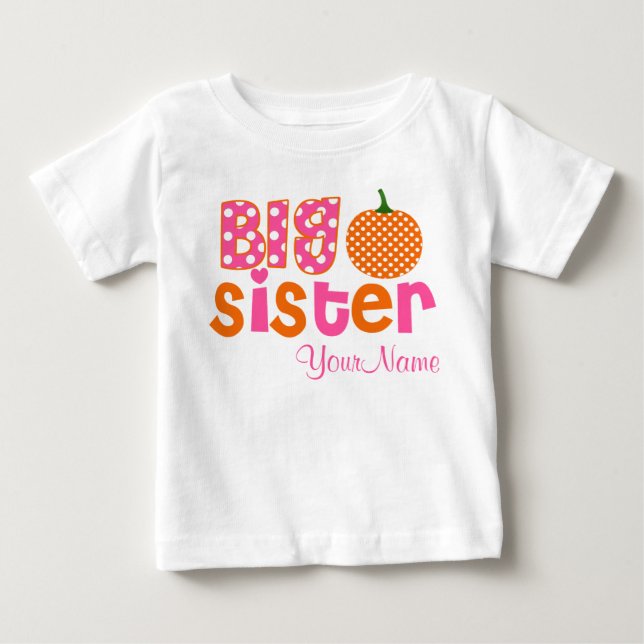 Camisa Personalizada Pumpkin da Irmã Grande (Frente)