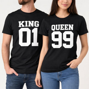 Camisa Personalizada Rei Rainha Combinando