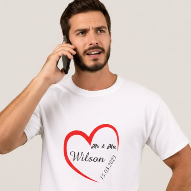 Camisa Personalizada Sr. & Sra. (Criador carregado)