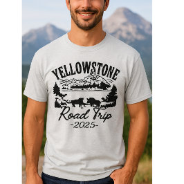 Camisa Personalizada Viagem Yellowstone 2025 Famíl