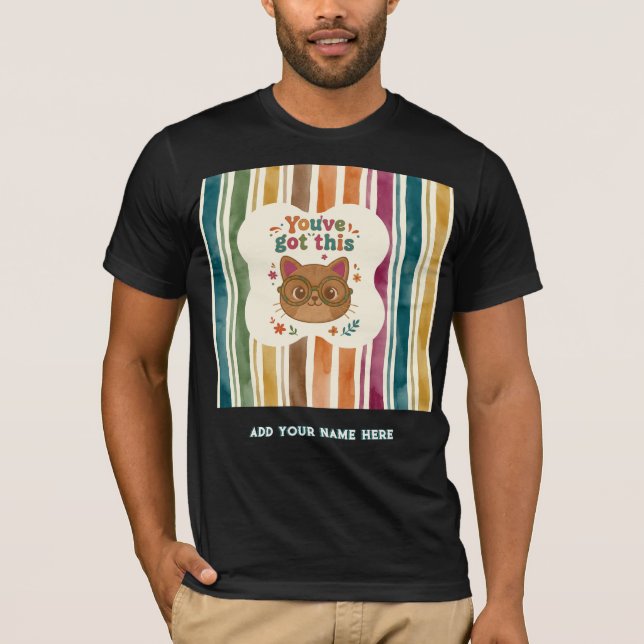 Camisa Personalizada Você Consegue Felino Faculdad (Frente)